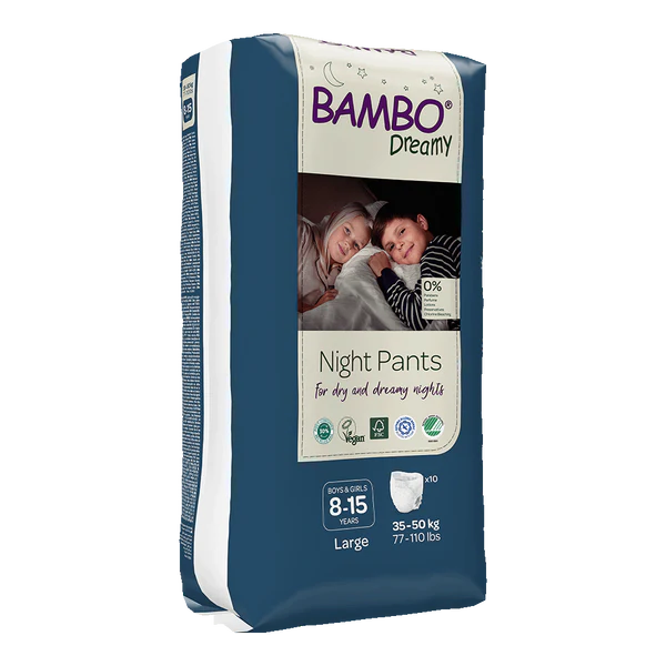 Bambo Dreamy nachtbroekjes 8-15 jaar jongens en meisjes verpakking