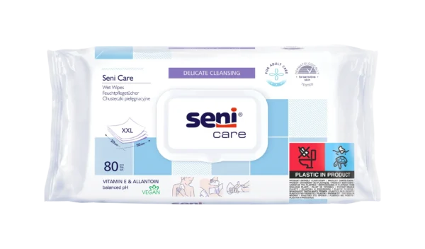 SE-231-WK80-003 - Seni Care Vochtige doekjes A80 Seni Care vochtige doekjes XXL | 80 st.