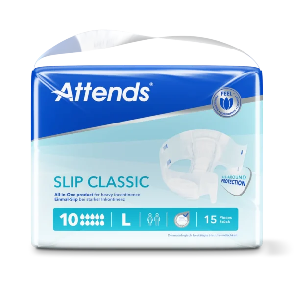Attends Slip Classic 10 maat L | 3750ml 💧💧💧💧 voorzijde