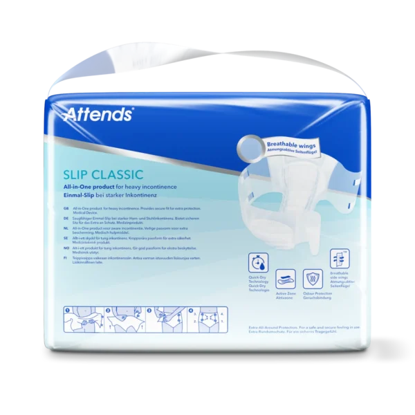 Attends Slip Classic 10 maat L | 3750ml 💧💧💧💧 achterzijde